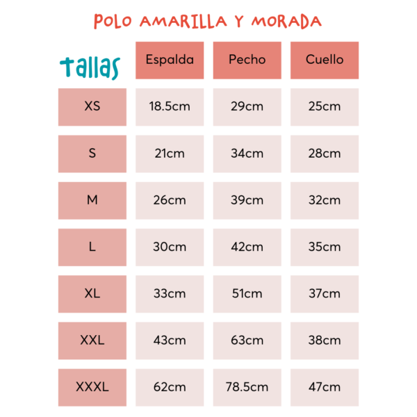 POLO AMARILLA Y MORADA