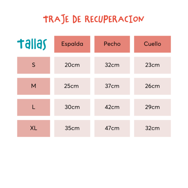 TRAJE DE RECUPERACION